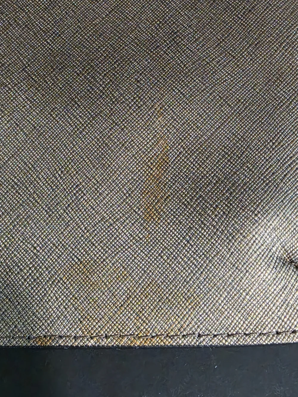 Calvin Klein Metallic Bronze Wristlet Clutch